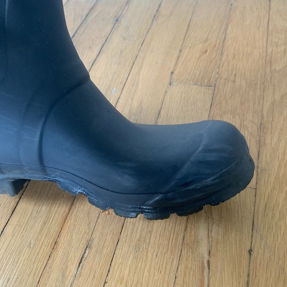 Tall Navy Hunter Wellington Boots 6M/7F - Picture 11 of 11